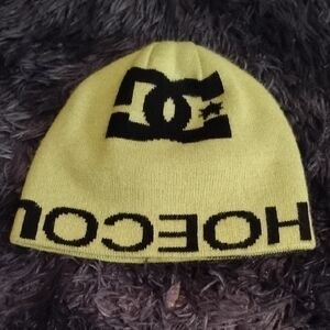 DC Bright Yellow and Black Logo Beanie